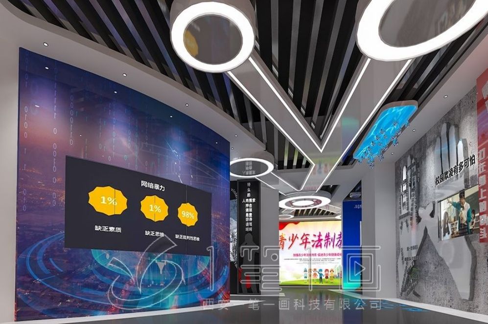 "禁毒教育基地设计，多媒体互动体验，现代化教育平