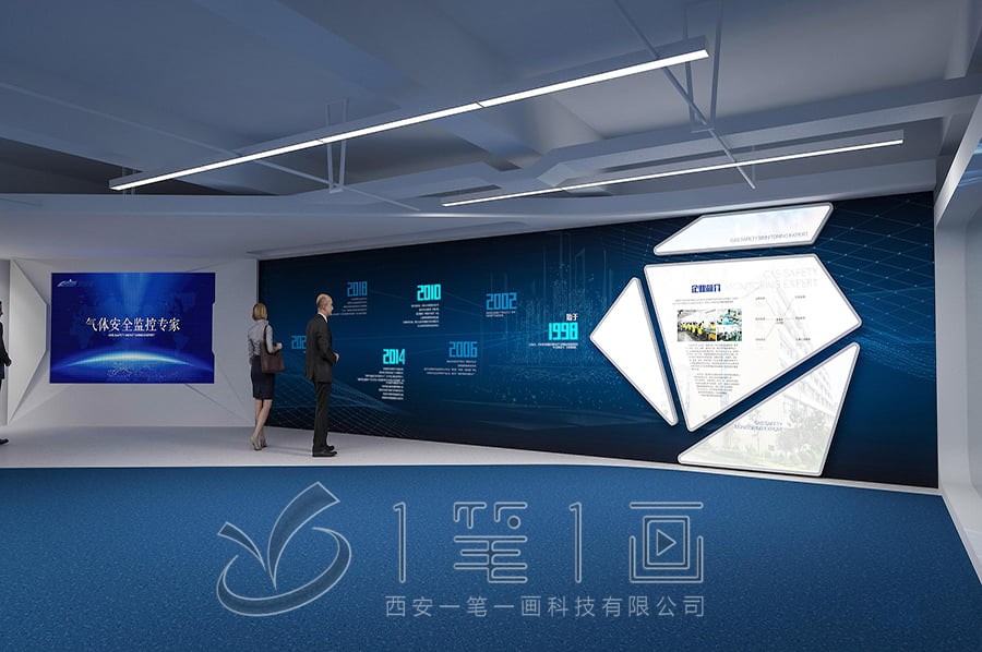 企业展厅设计效果图，企业展厅