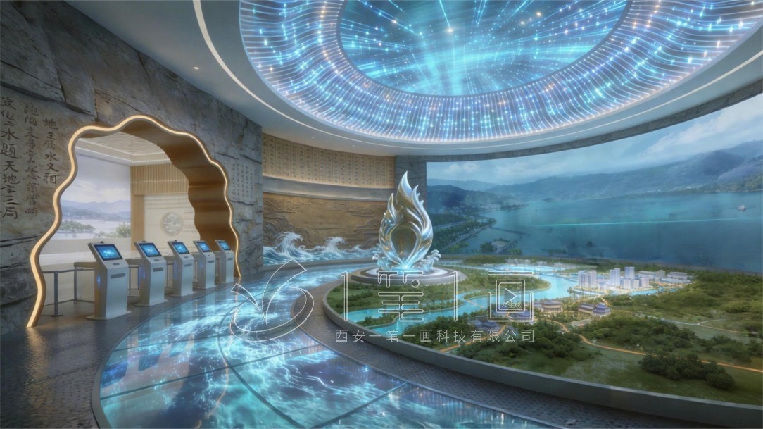 水文化研学教育基地效果图