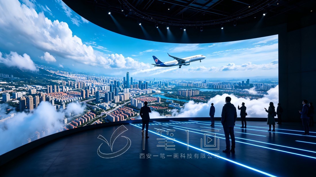 航空公司企业展厅/党建展厅效果图