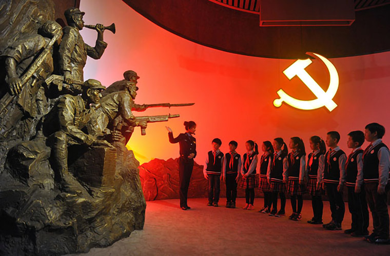数字化党史展馆设计 党史展馆设计3d效果图 西安一笔一画科技有限公司