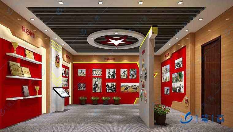 多媒体党建展厅设计公司哪家好，进行设计效果图和策划方案