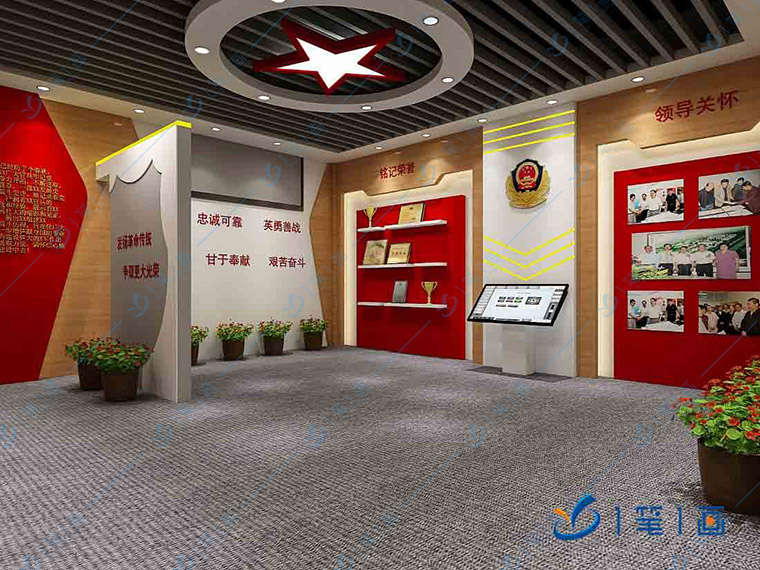 多媒体党建展厅设计公司哪家好，进行设计效果图和策划方案