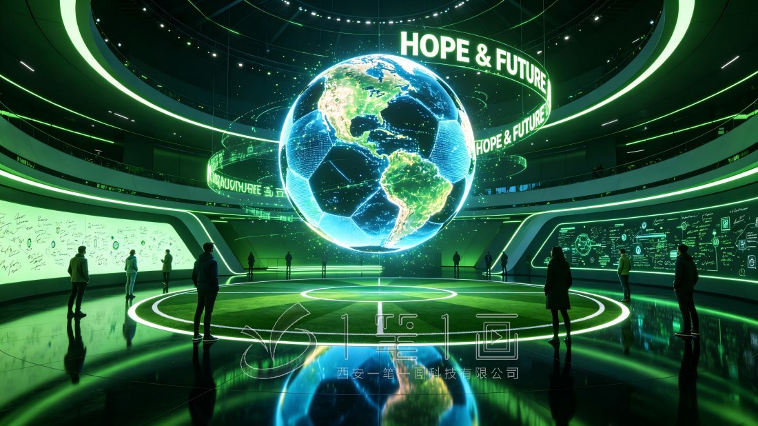 足球教育基地展厅策划与设计效果图