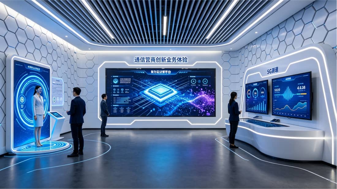 南通联通展厅升级改造效果图 南通联通展厅升级改造效果图